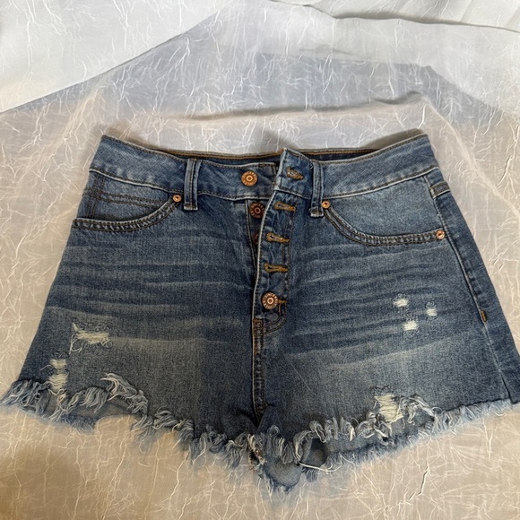 Sincerely Jules Blue Denim Shorts - Picture 1 of 4